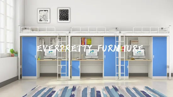 Dormitory Furniture Metal Bunk Bed Short Delivery Time