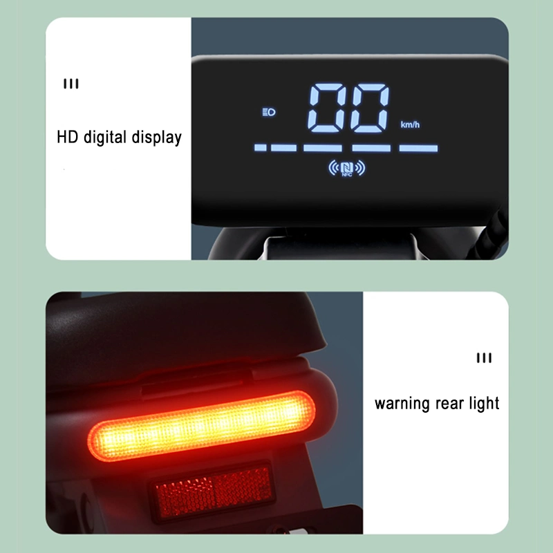 2023 China Factory Divect Sales LED Display 48V Electric Scooter Bike 14in Balancing Bicycle Electric City Bike