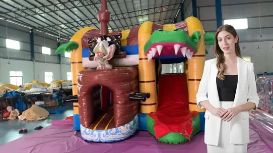 Pirate Inflatable Bouncer with Slide for Sale 