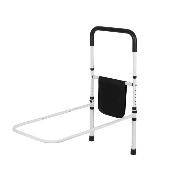 Adjustable Bed Rail Bedroom Aids Steel Frame Assist Handle Stable Bed Grab Rail for Elderly 