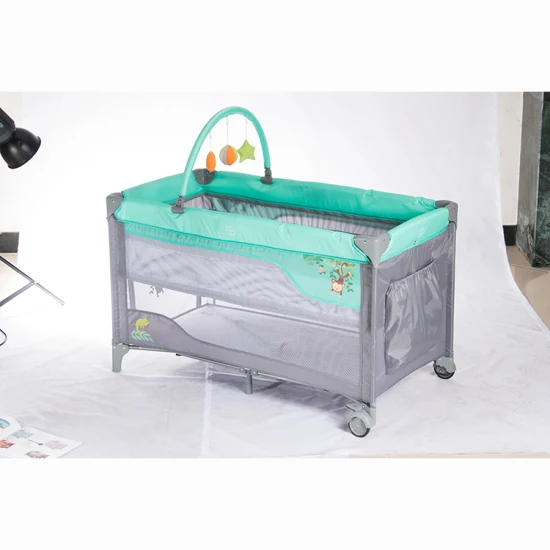 Baby Playpen Portable Baby Playard Travel Cot with Sleeping Cradle