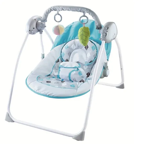 Electric Comfortable Breathable Fabric Baby Bouncers Calming Music Lights Baby Swing 