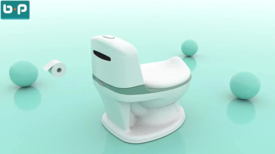 Pumping Sound Simulation Baby Training Potty Easy Portable Simulate to Adult′ S Toilet Potty Best Selling