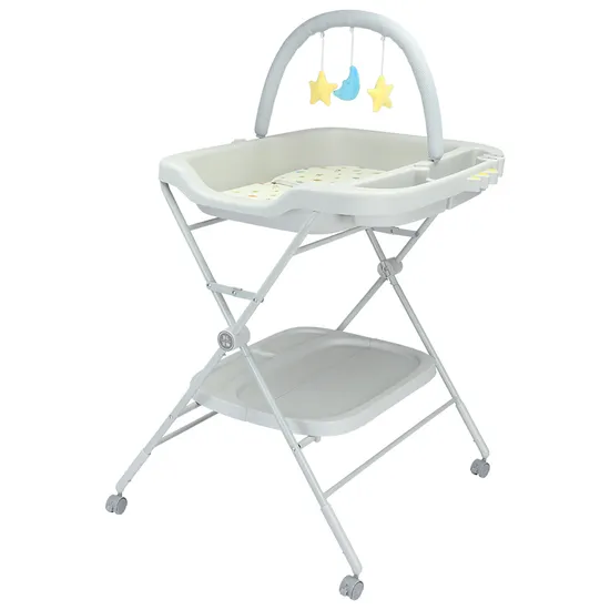 Foldable Baby Bath Changing Table Modern Design Baby Organizer Nappy Diaper Changing Table 